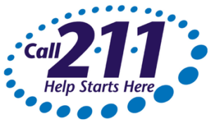 Logo for the 211 program