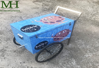 An ice cream push cart