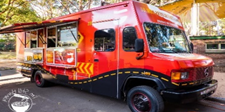 A full-sized food truck