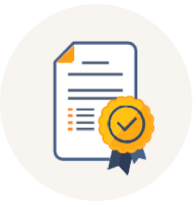 A picture of a certificate