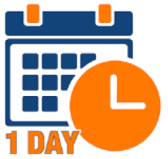 A picture of a calendar representing - All food must be prepared, cooked, and served on the same day.