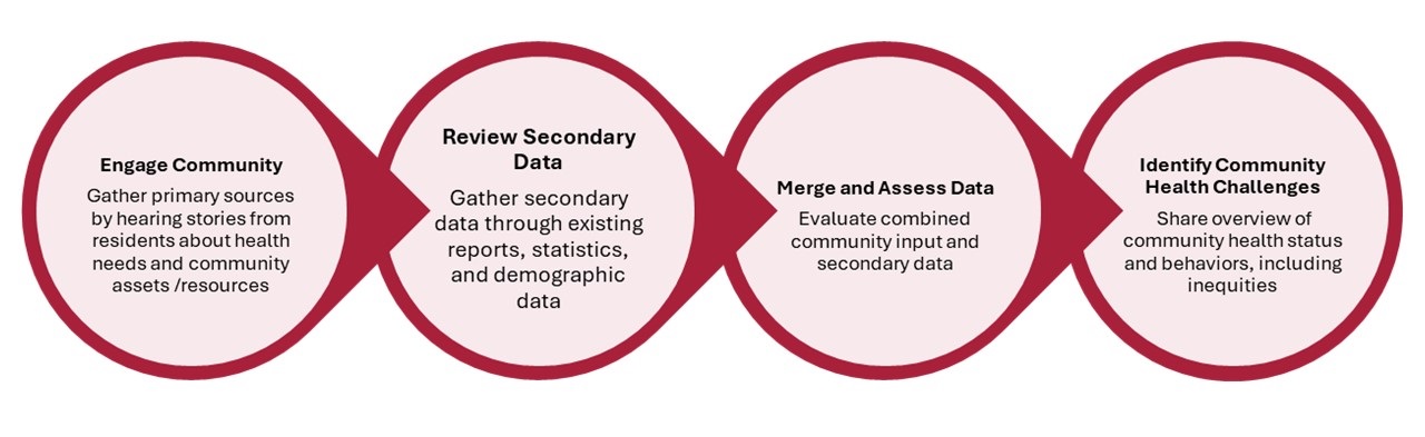 Development process for community health assessment.